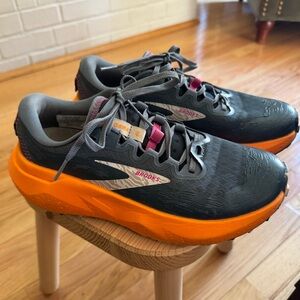 Brooks Ghost Max Gray Orange Women’s Road Running Jogging Shoes size 7